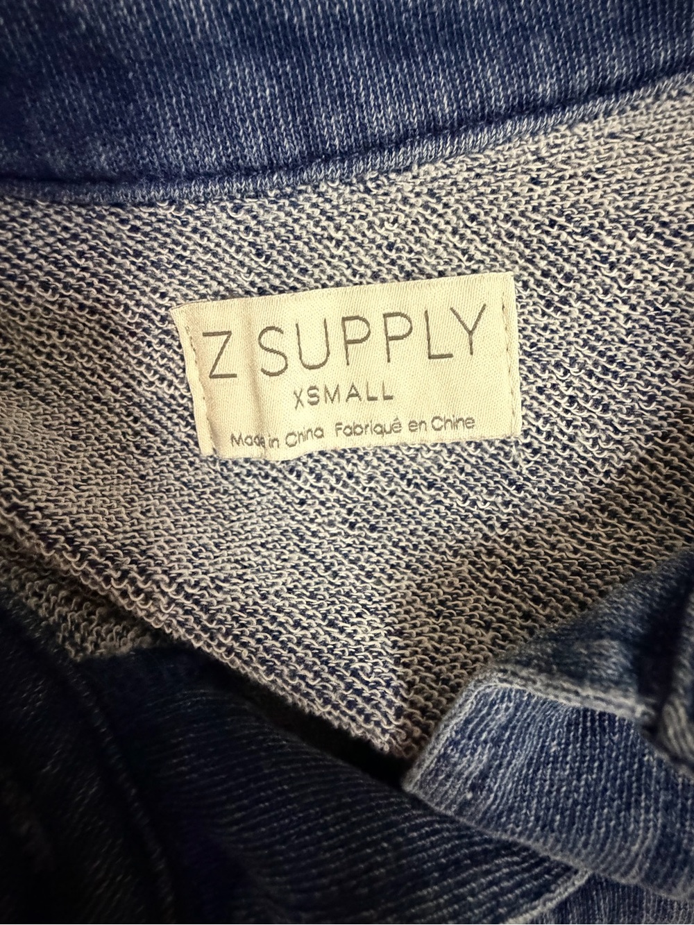 Z Supply All Day Cropped Knit Denim Jacket - Picture 8 of 9